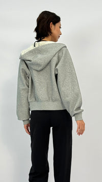 Kimmy Light Heather Grey Zip Hoodie