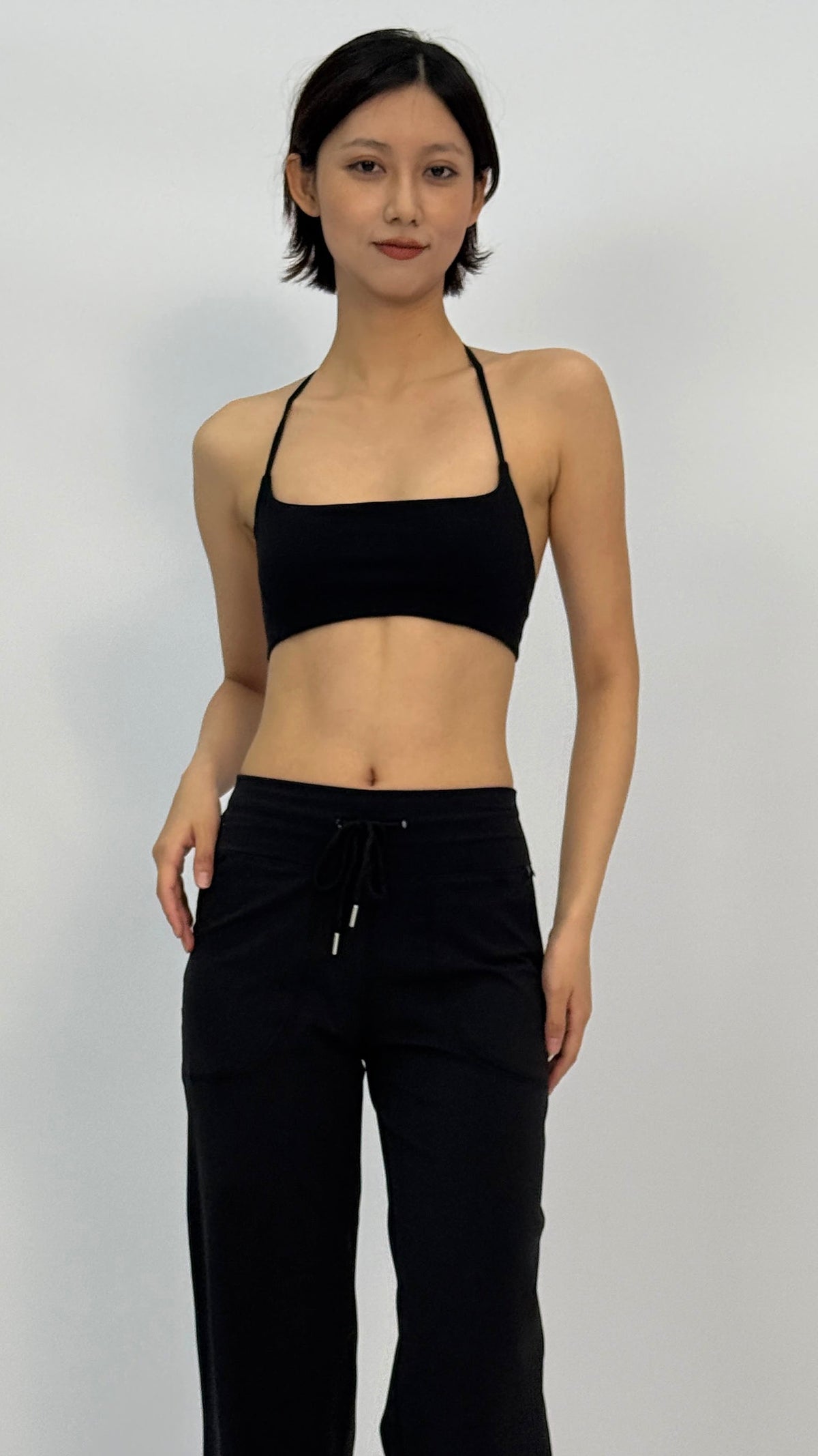 Trixie Black Halter Sports Bra