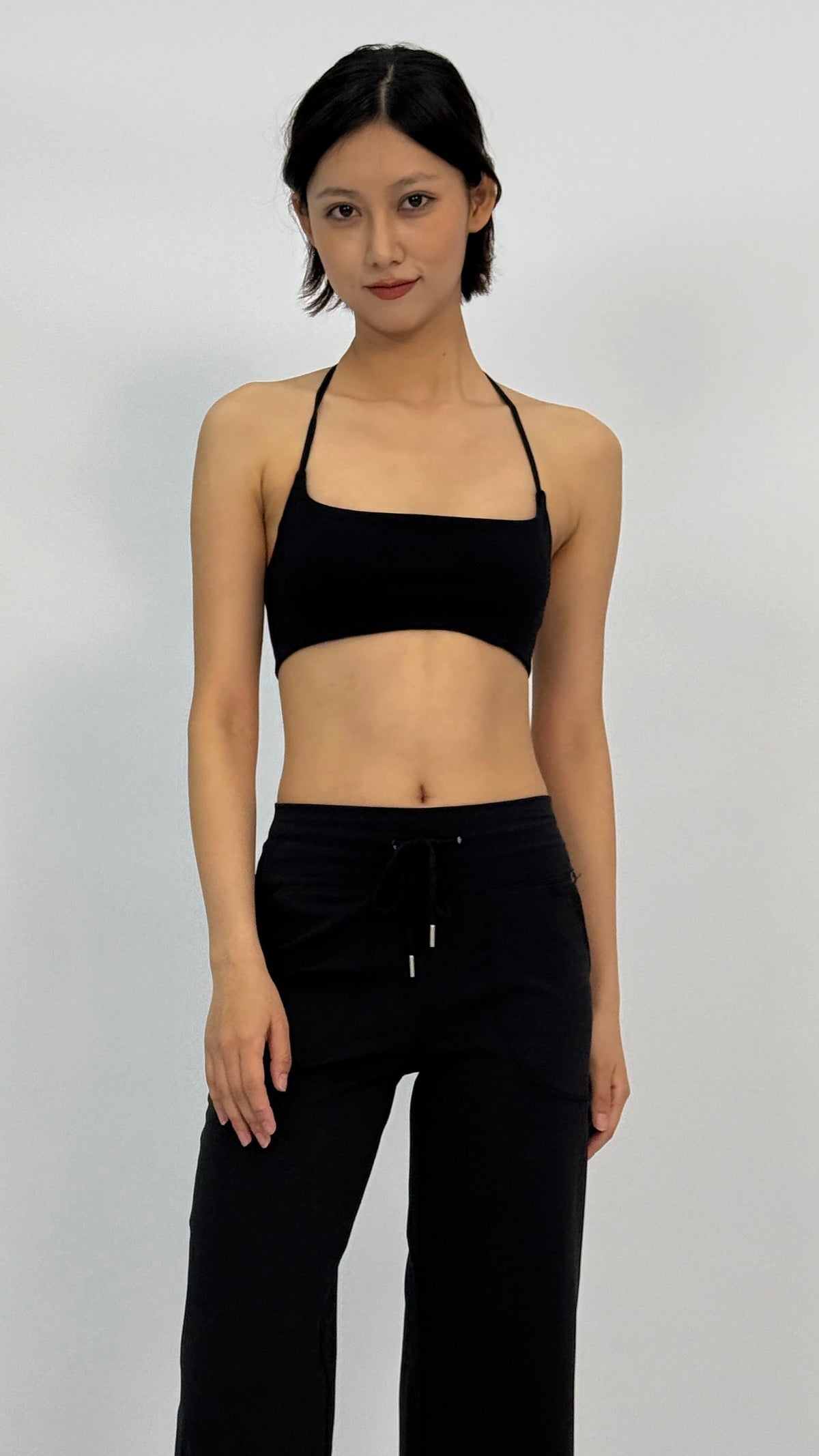 Trixie Black Halter Sports Bra