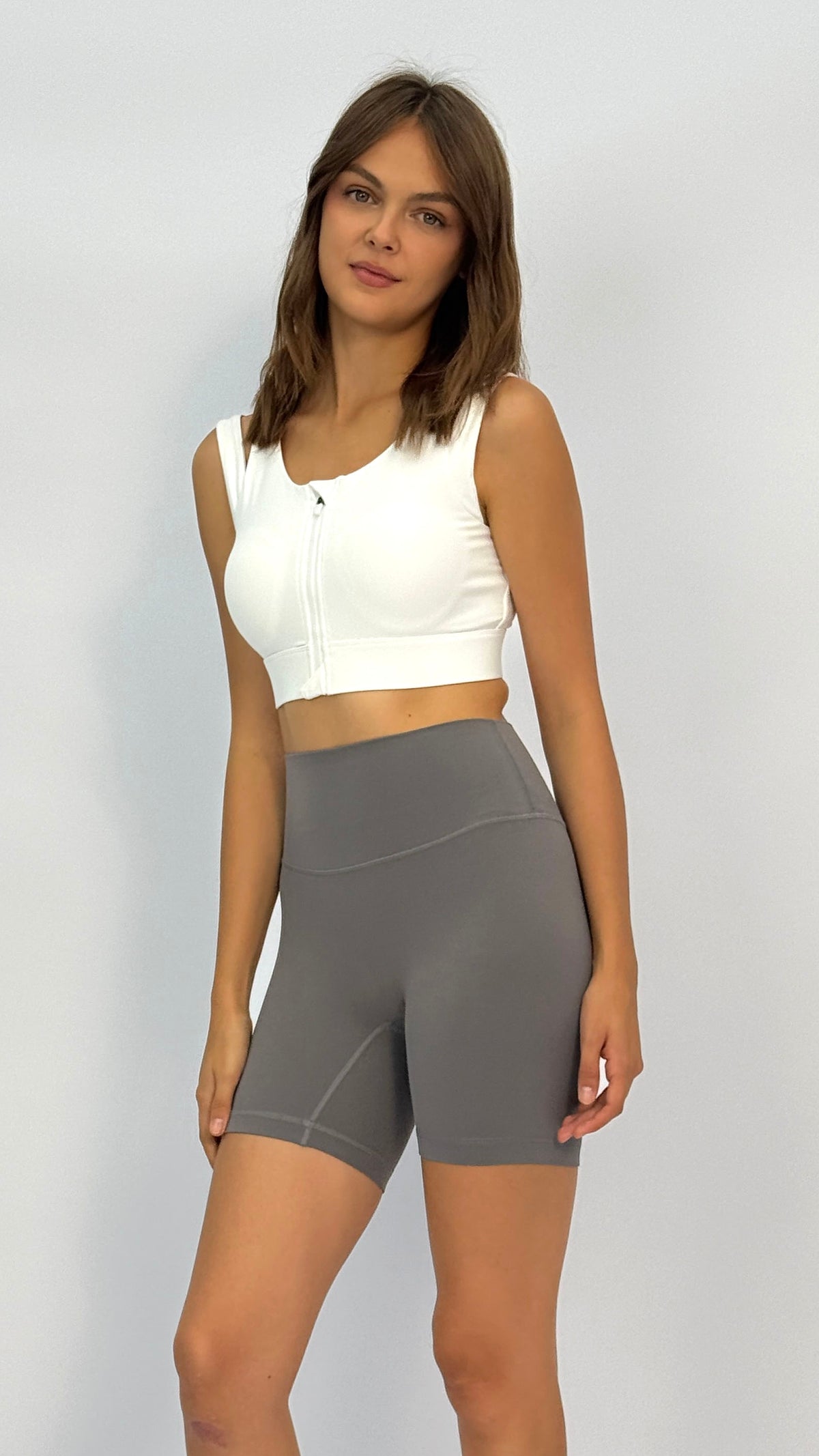 Alex White Crop Top