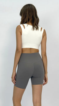Alex White Crop Top