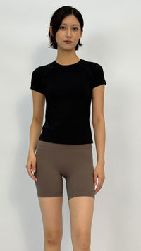 Polly Black Short Sleeve Top