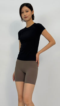 Polly Black Short Sleeve Top