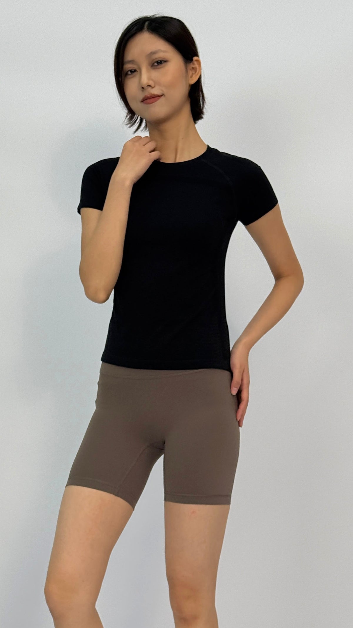 Polly Black Short Sleeve Top