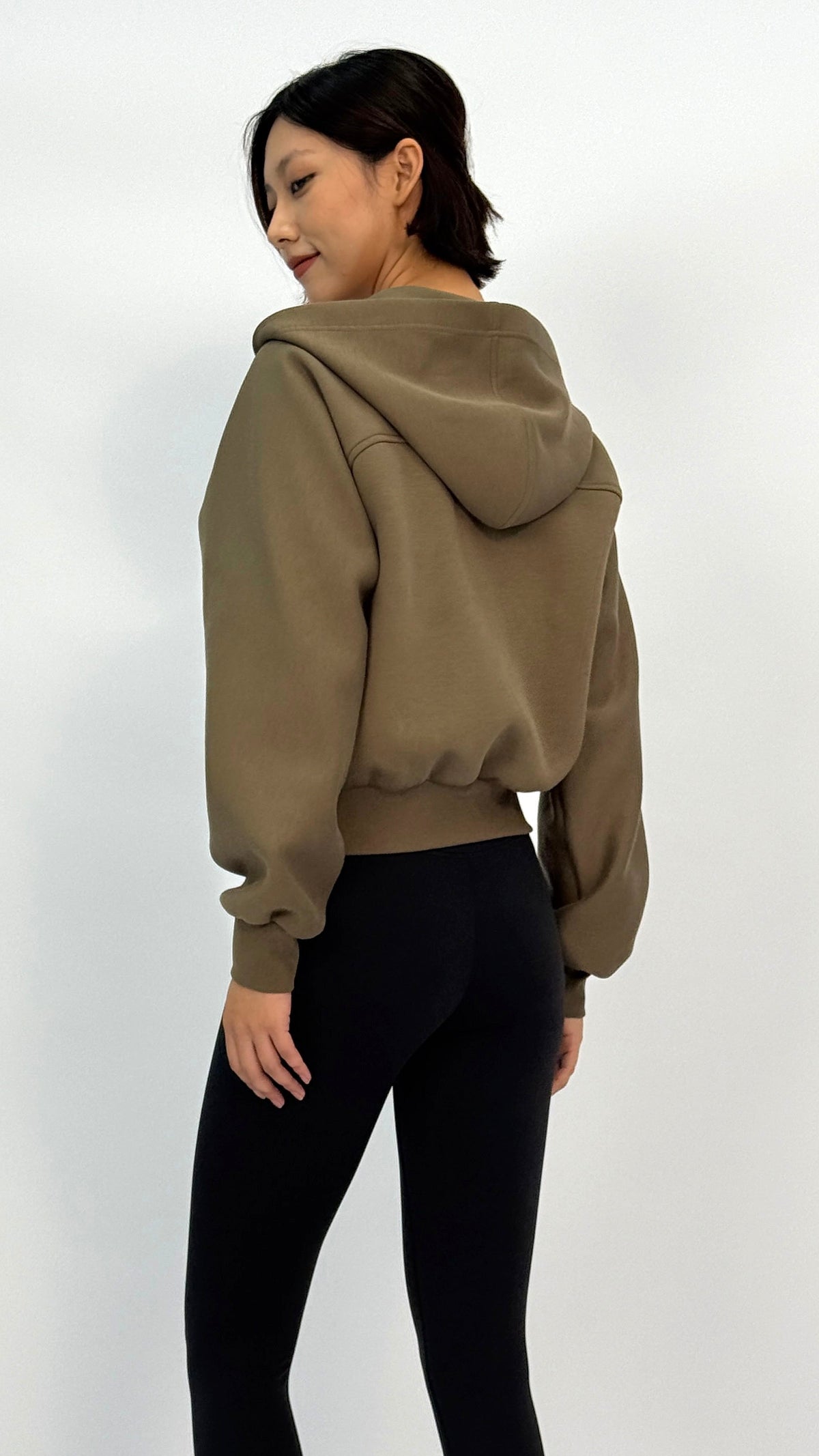 Kimmy Olive Zip Hoodie