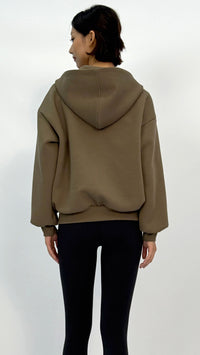 Lindor Olive Decorative Metal‑Button Jacket