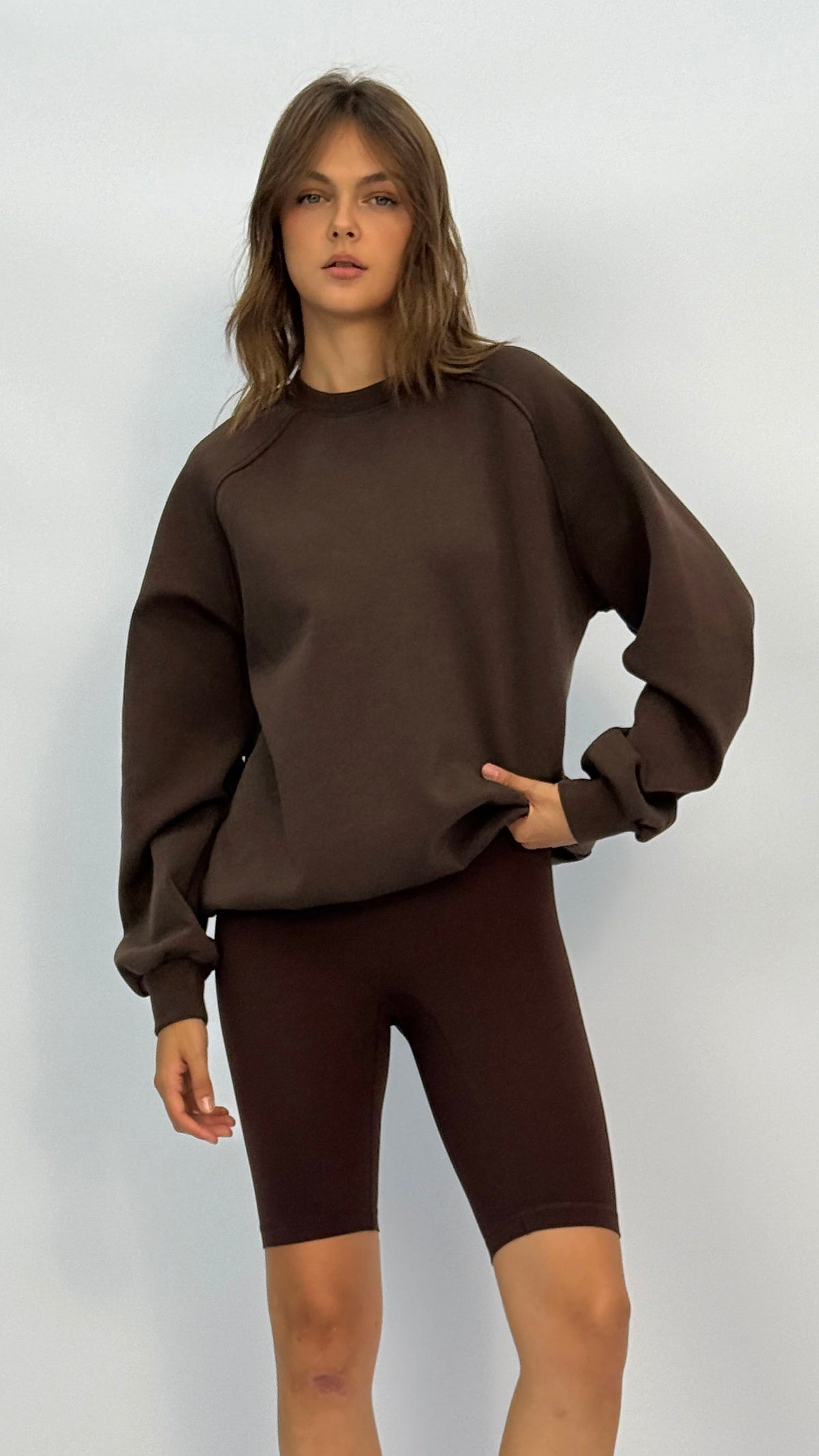 Emory Mocha Crewneck Sweatshirt