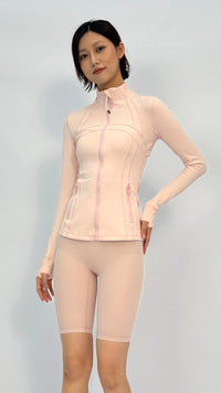 Pink Slim Contour Yoga Jacket