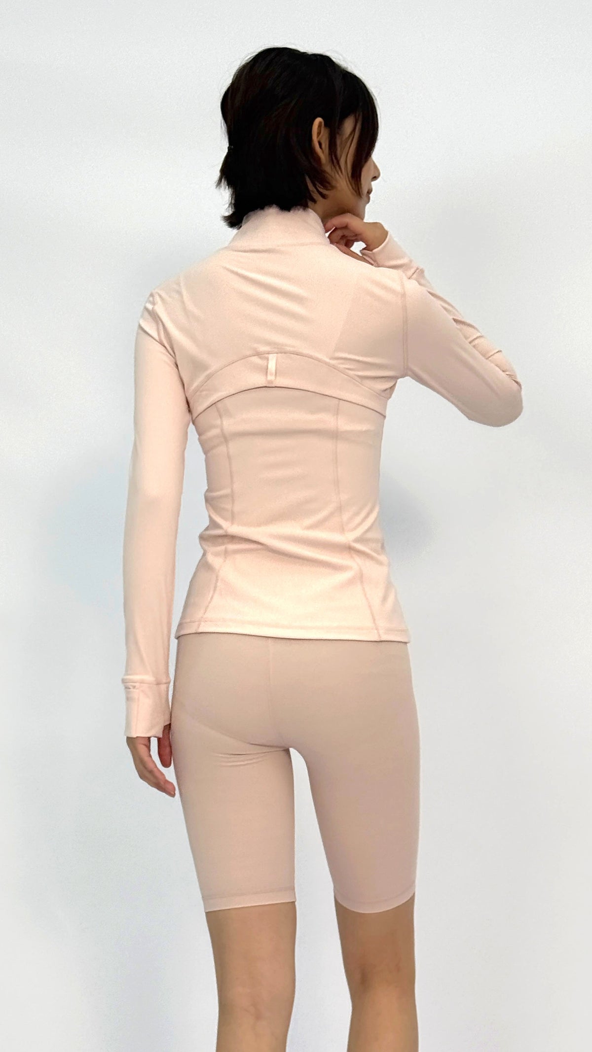 Pink Slim Contour Yoga Jacket