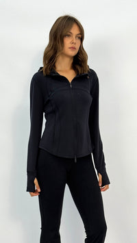 Mali Dark Navy Hooded Jacket