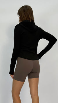 Mali Black Hooded Jacket