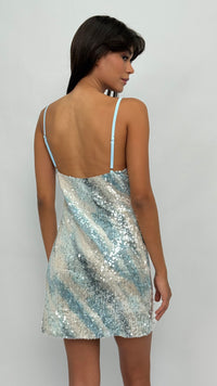 Emi Sequin Stripe Dress