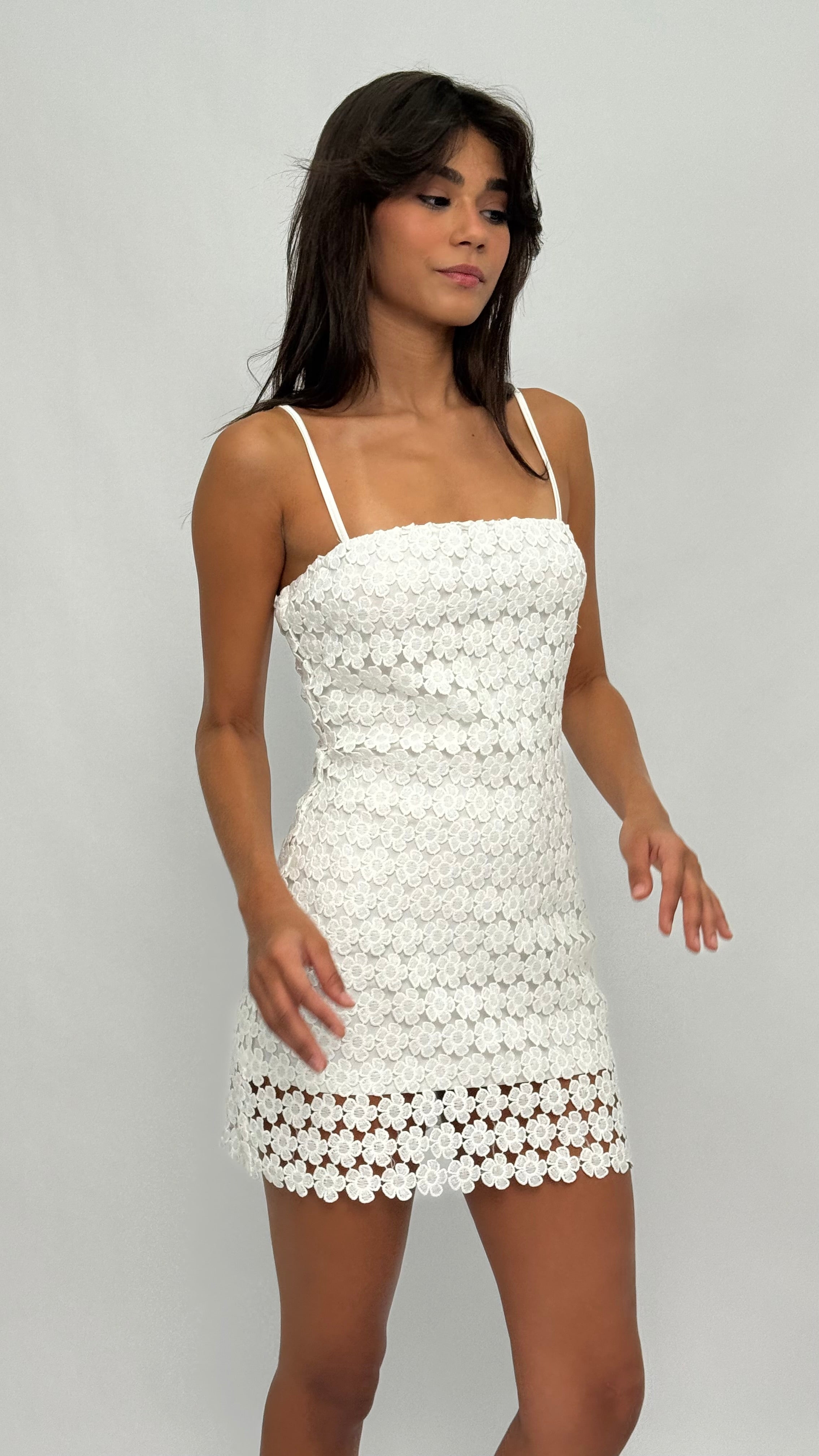 Prim Floral Lace Dress