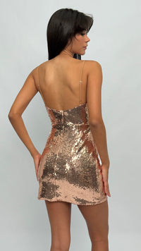 Lisa Sequin Mini Dress
