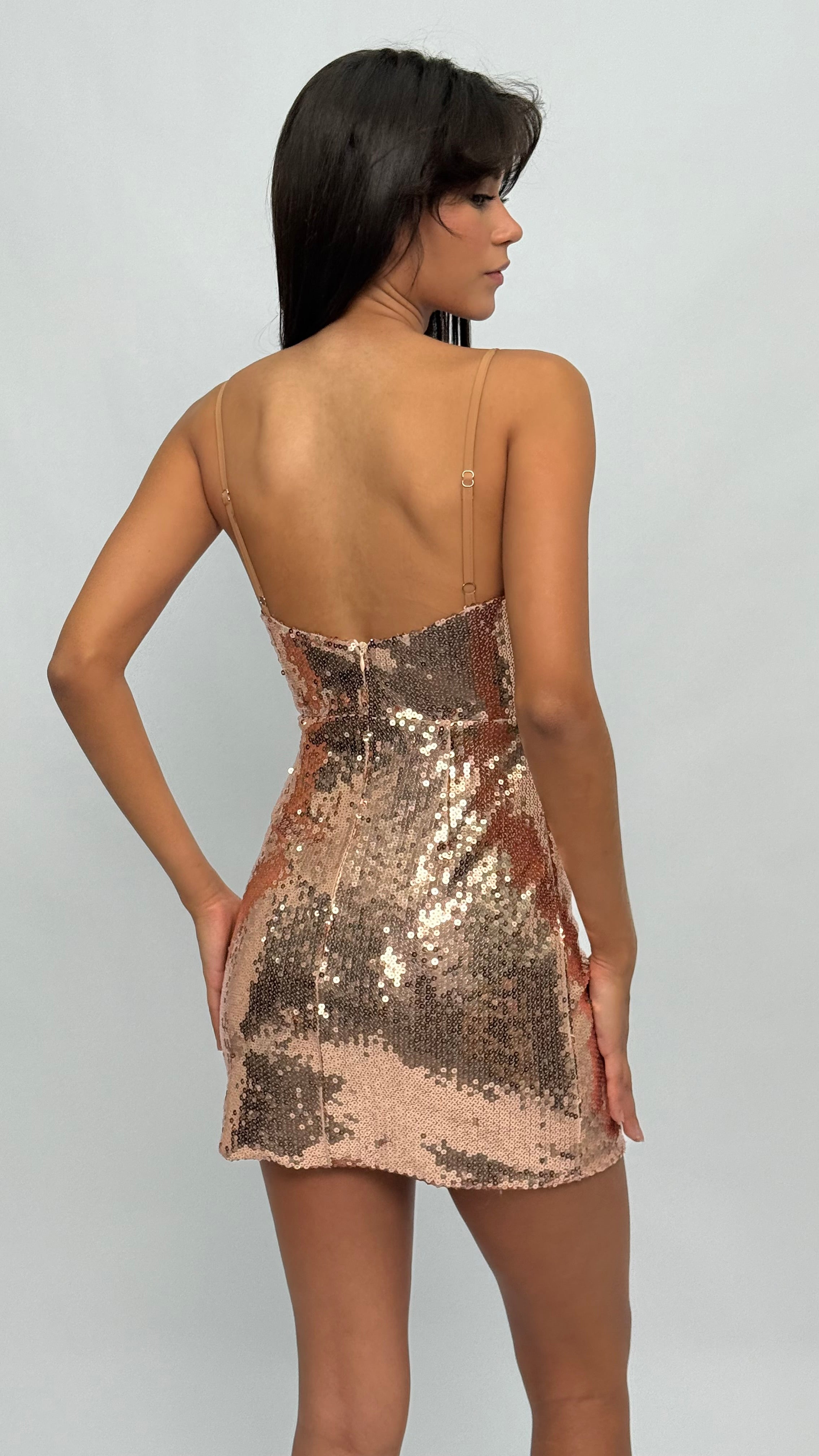 Lisa Sequin Mini Dress