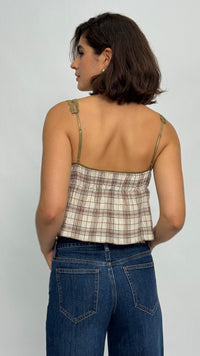 Rory Plaid Babydoll Top