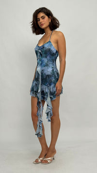Trinity Animal Print Ruffle Dress