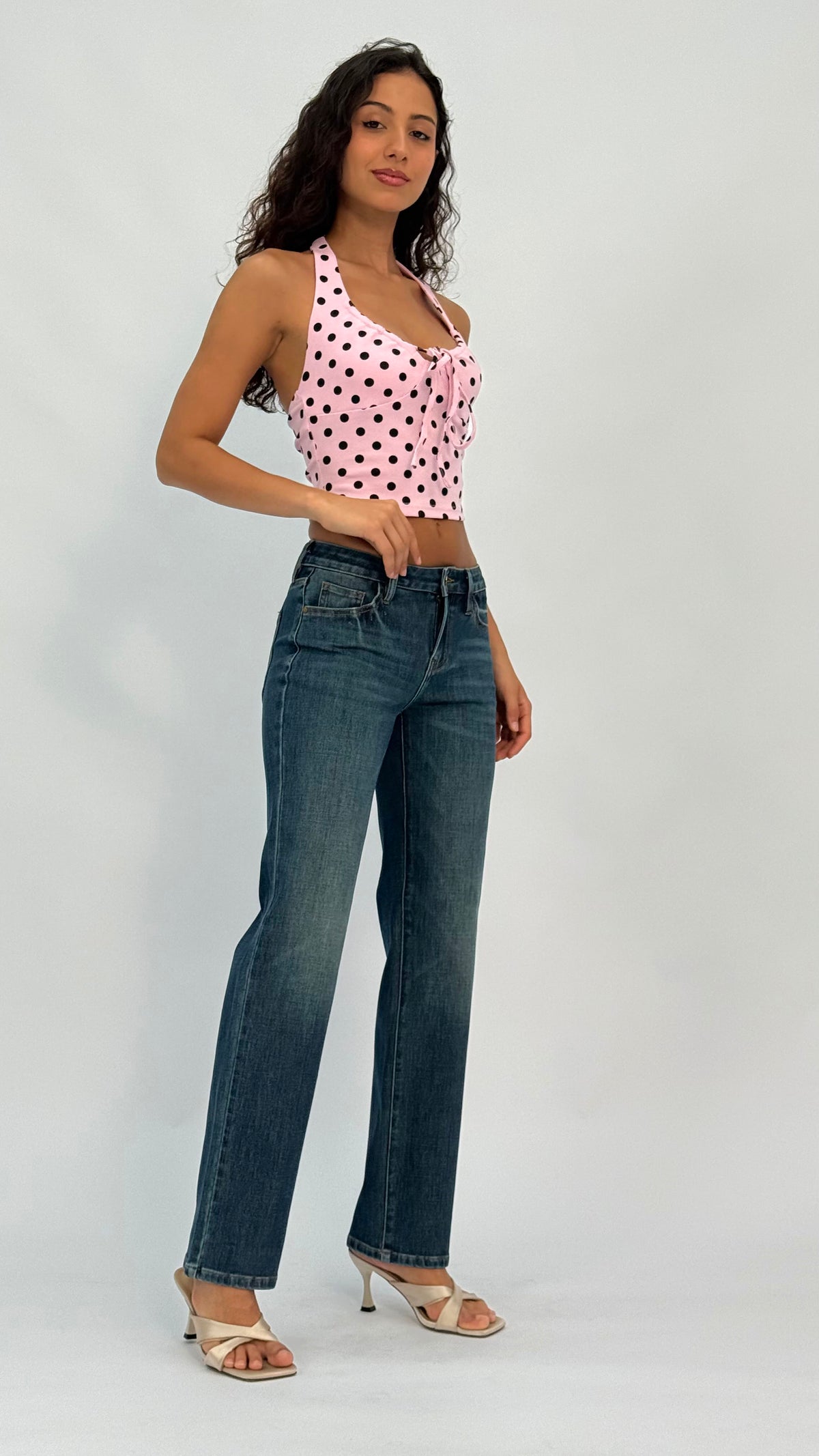 Margot Mid Waist Straight Leg Jeans