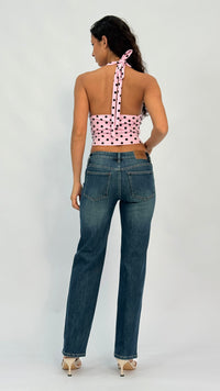 Margot Mid Waist Straight Leg Jeans