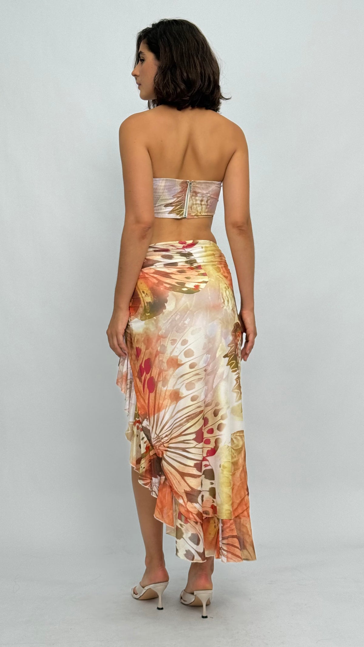 Butterfly Ruffle Skirt Set