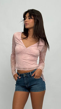 Melanie Pink Floral Top