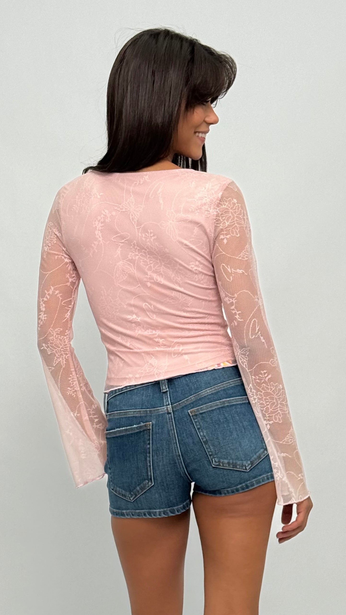Melanie Pink Floral Top