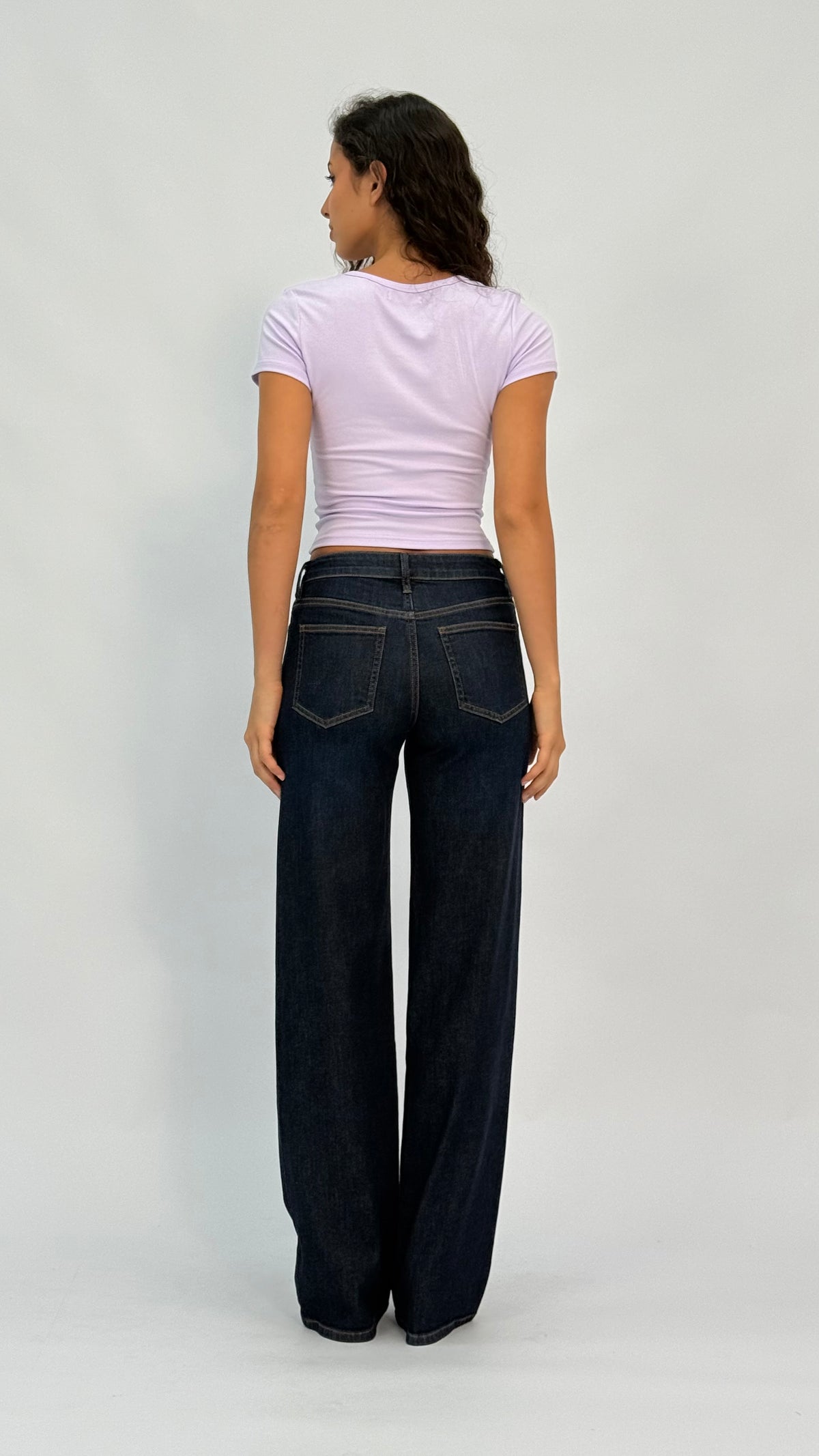 Nina Mid-Rise Dark Jeans