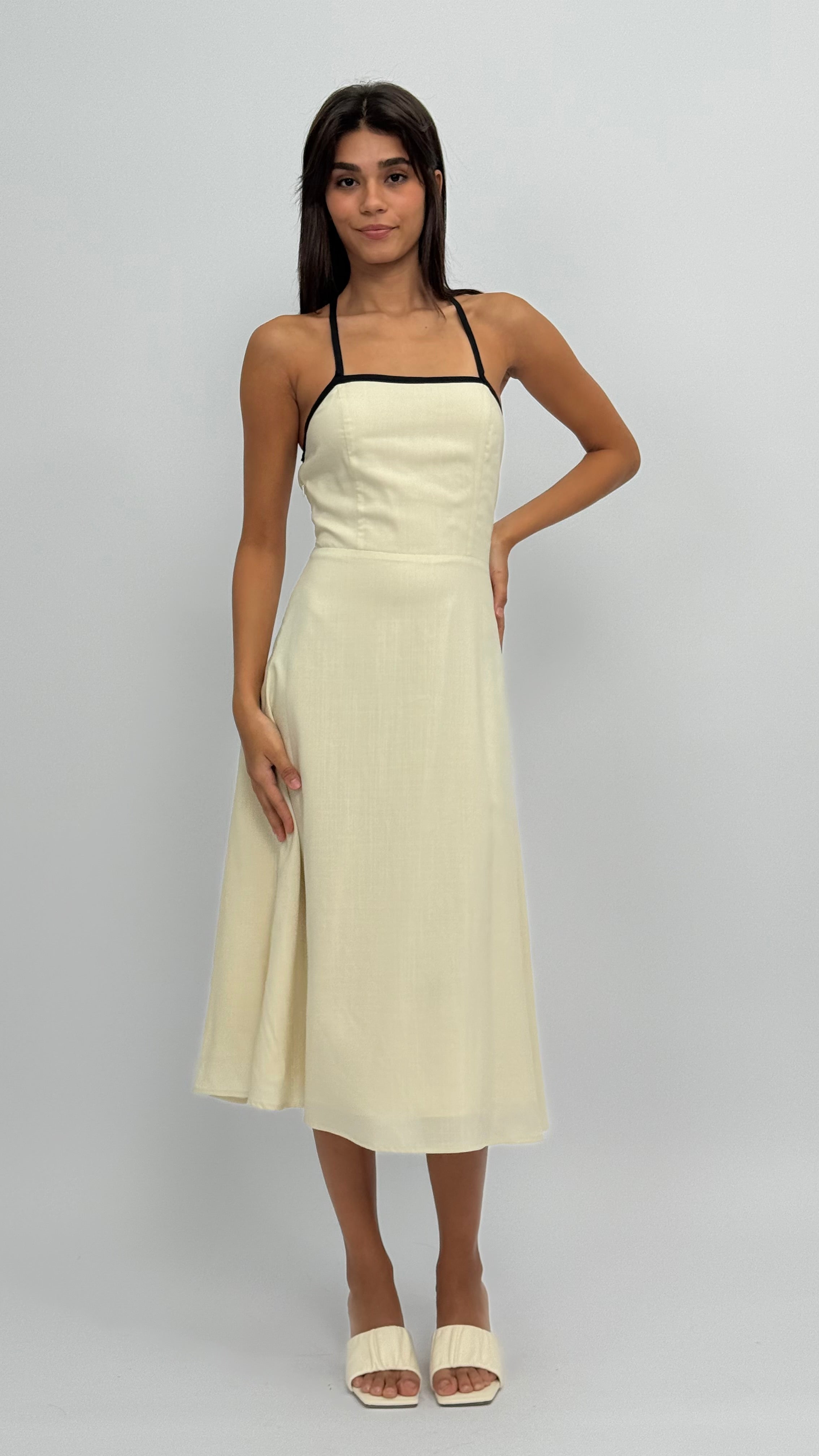 Kendall Contrast Midi Dress