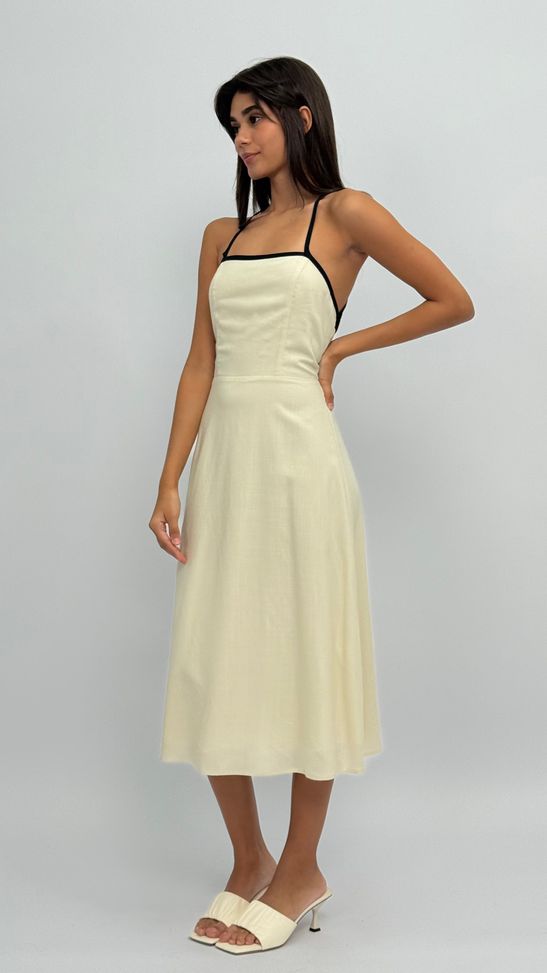Kendall Contrast Midi Dress