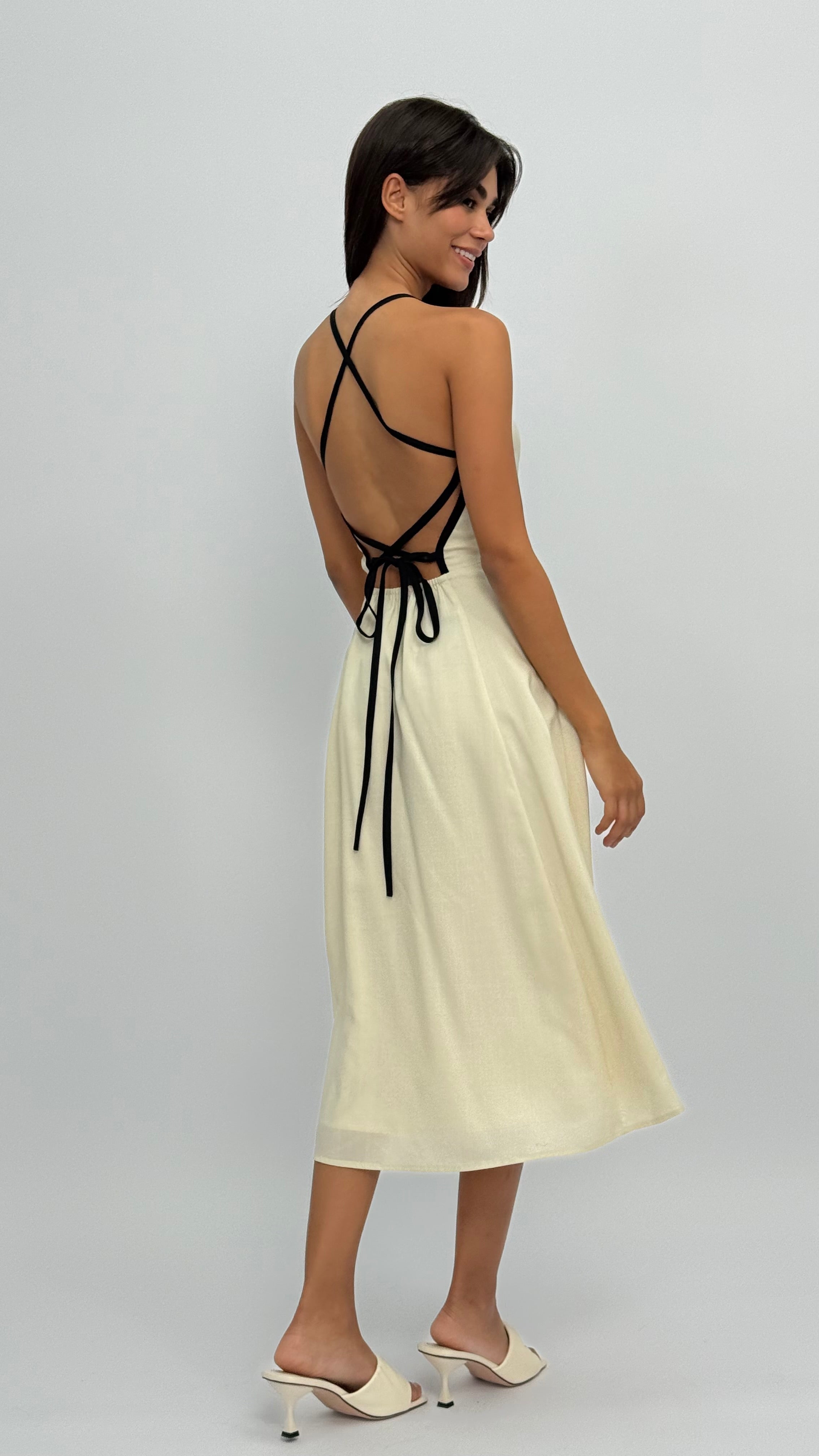 Kendall Contrast Midi Dress