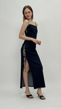 Khloe Denim Maxi Dress