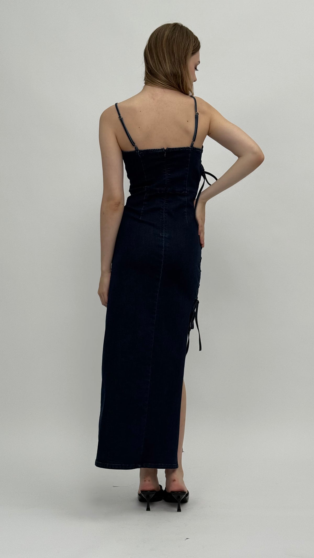Khloe Denim Maxi Dress