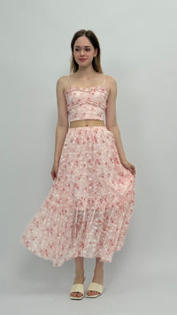 Priscilla Floral Maxi Skirt Set