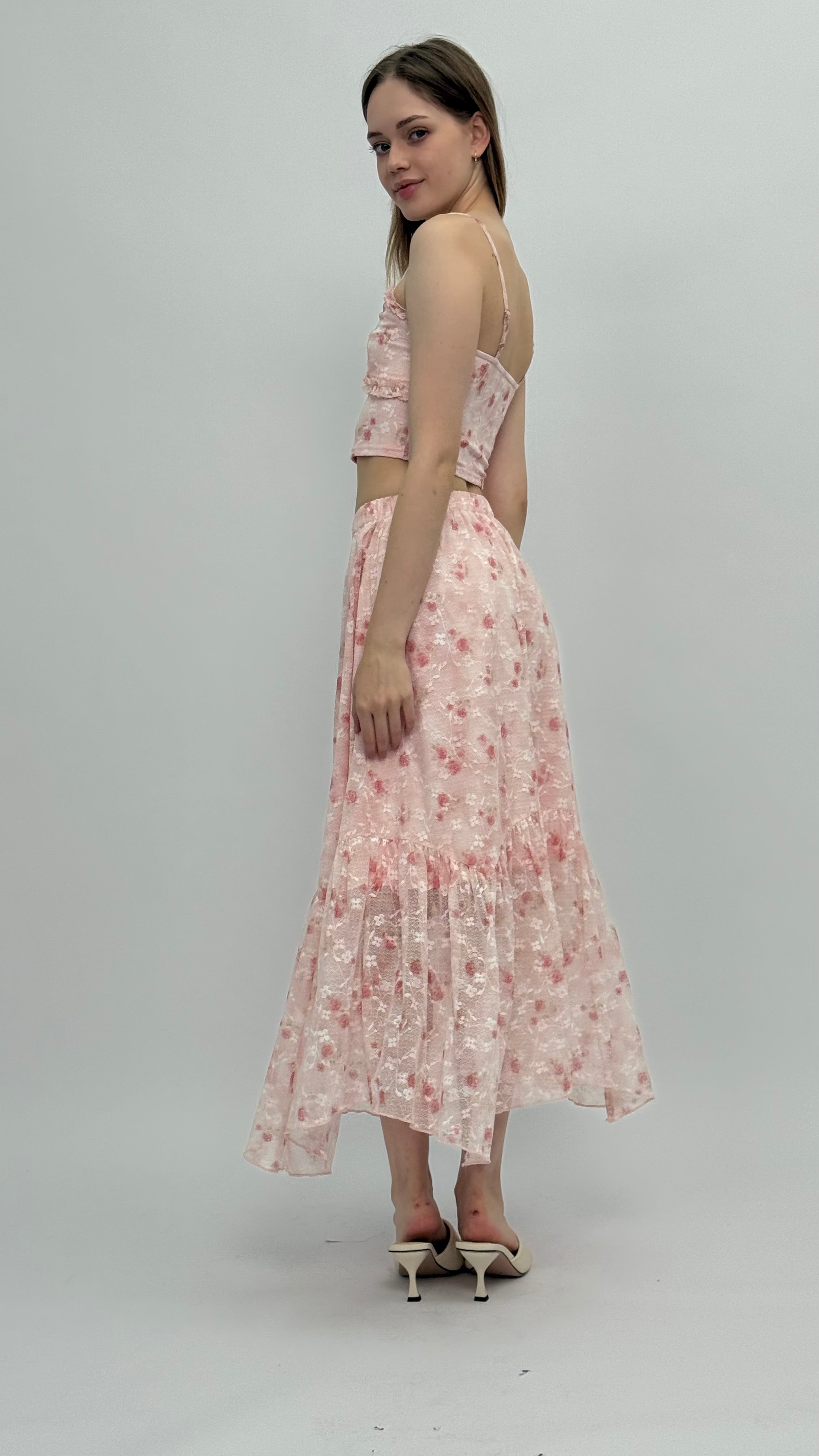 Priscilla Floral Maxi Skirt Set