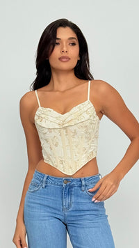 Gracie Floral Corset Top