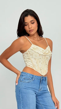 Gracie Floral Corset Top