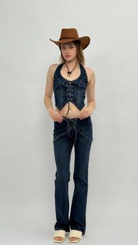 Cierra Lace-Up Jeans