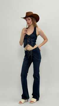 Cierra Lace-Up Jeans