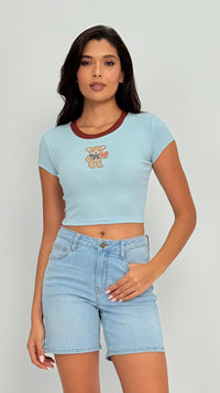 Teddy Graphic Baby Tee