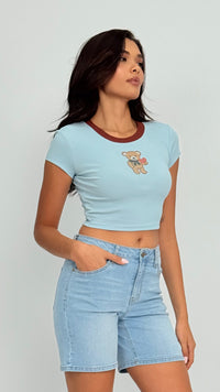 Teddy Graphic Baby Tee