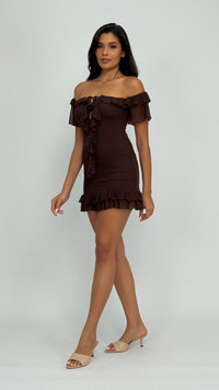 Zandra Ruffle Mini Dress