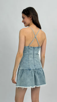 Bonnie Stud Denim Dress