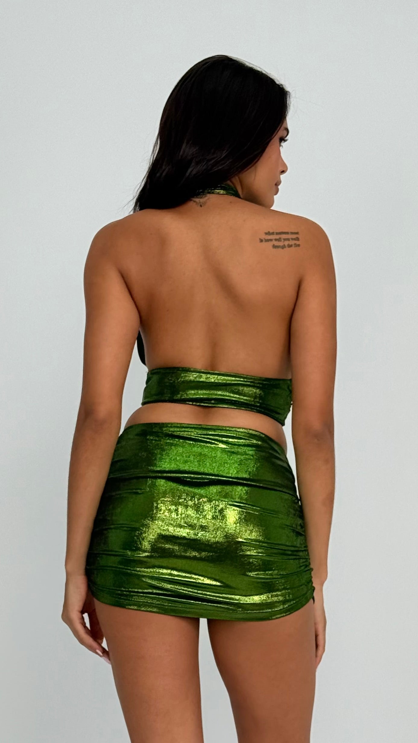 Ariel Metallic Skirt Set