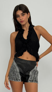 Devon Ruffle Halter Top