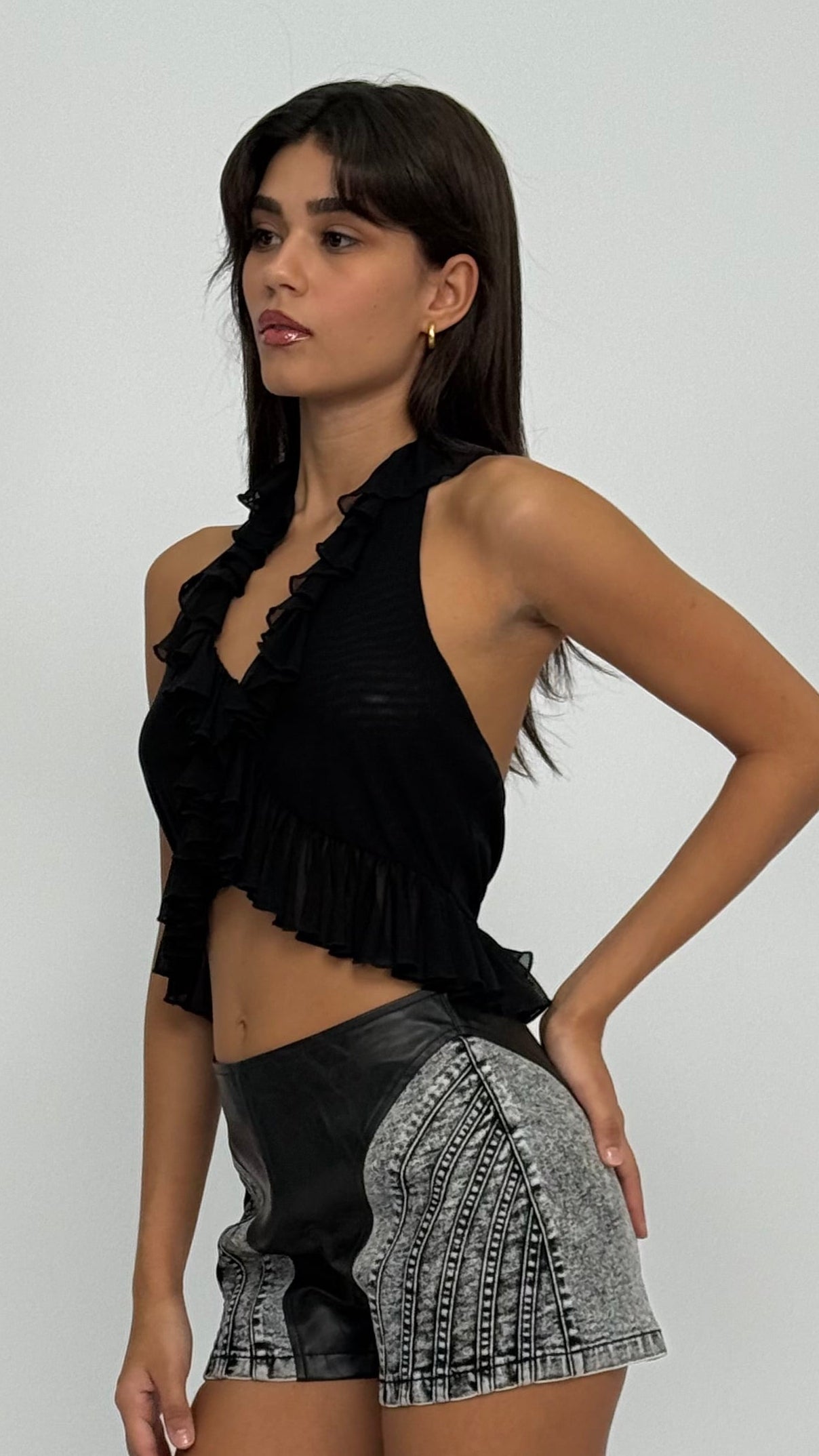 Devon Ruffle Halter Top