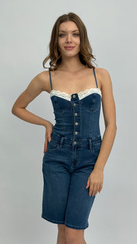 Ashley Denim Romper