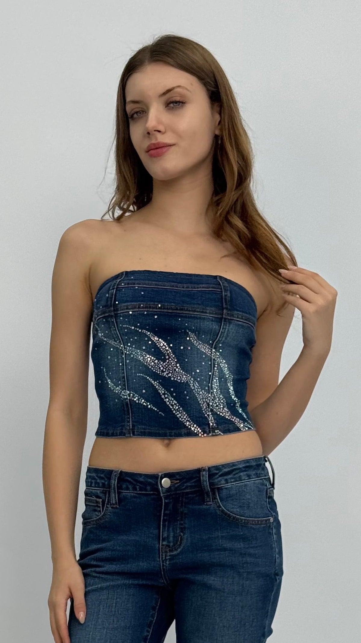 Shine Bright Denim Top