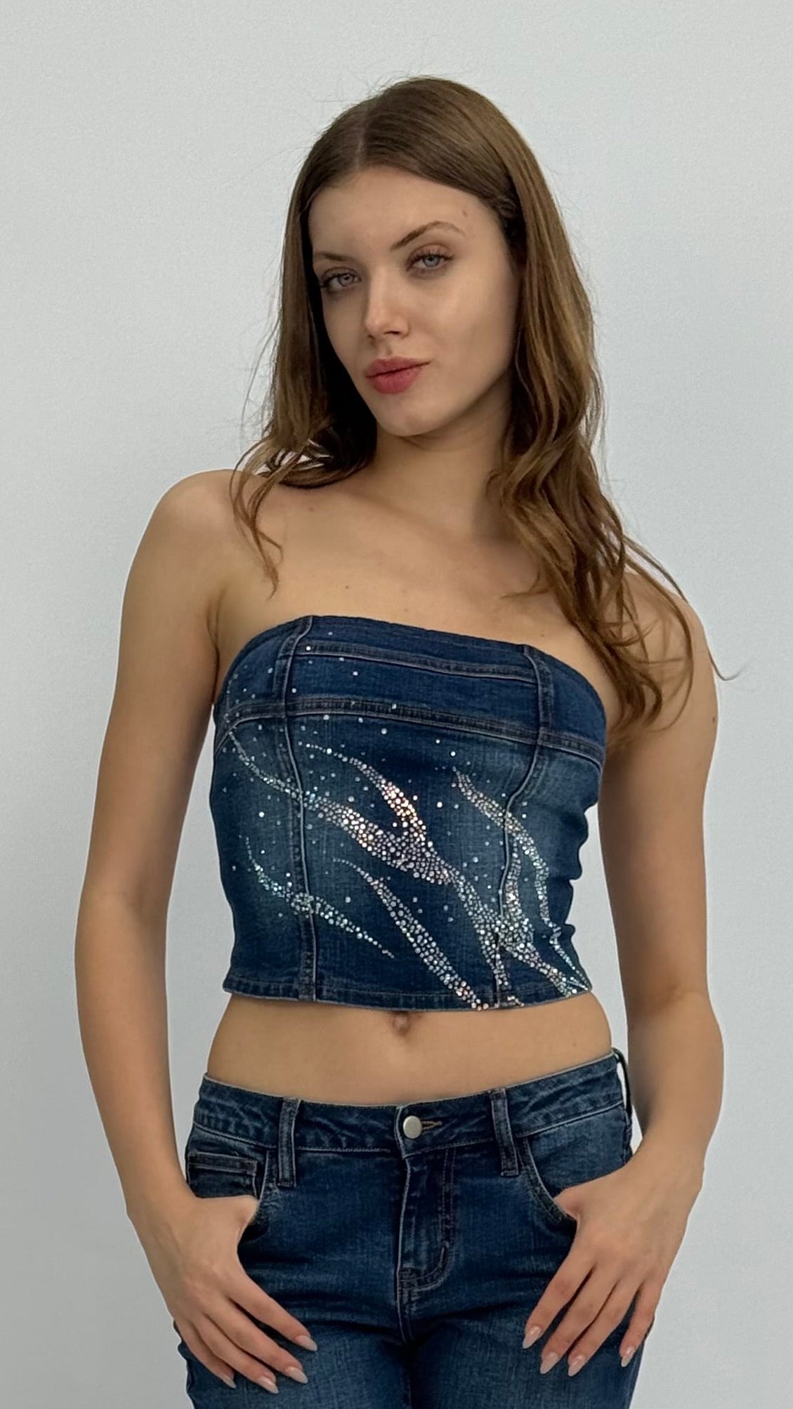 Shine Bright Denim Top