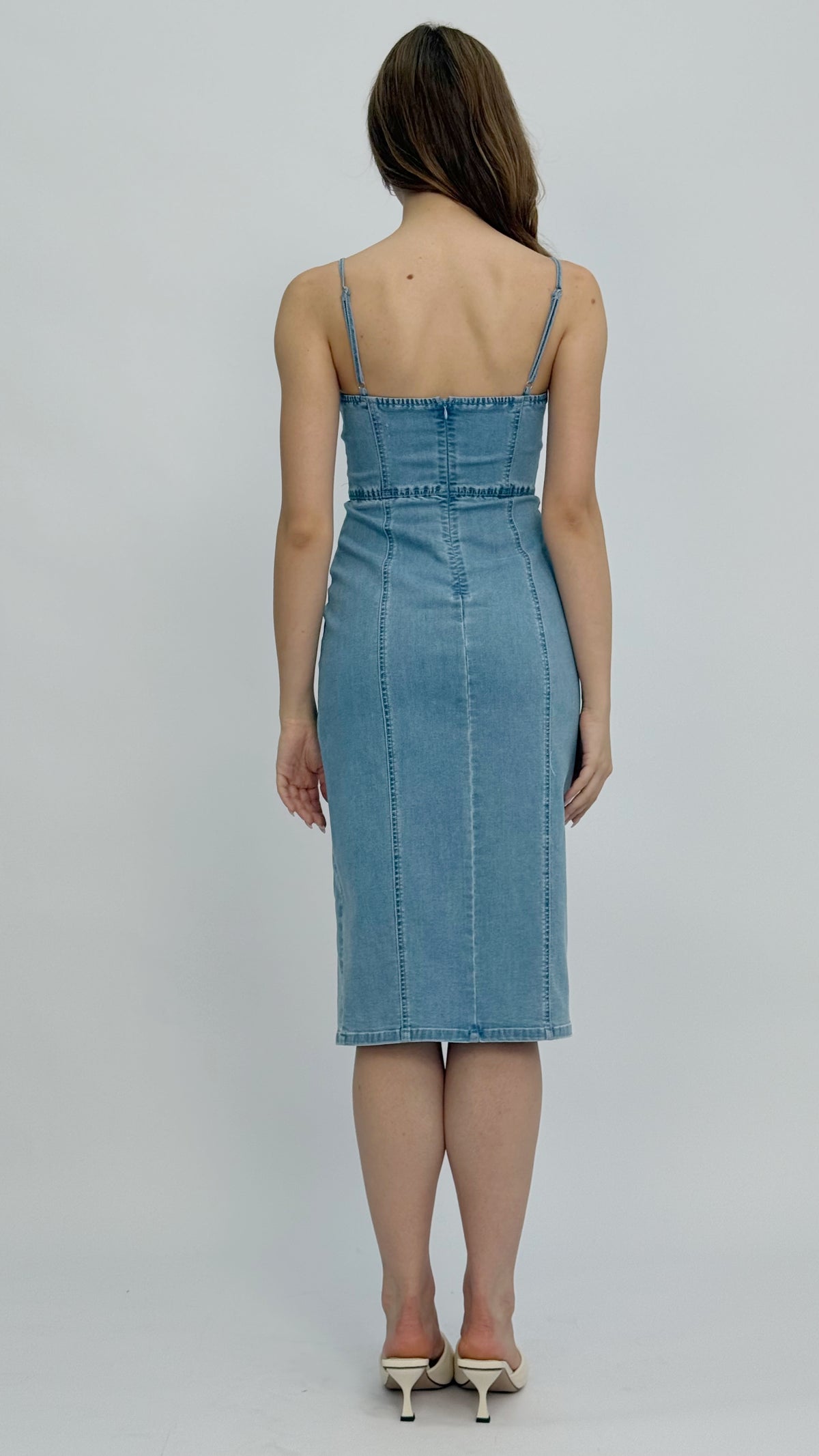Karla Studded Denim Dress