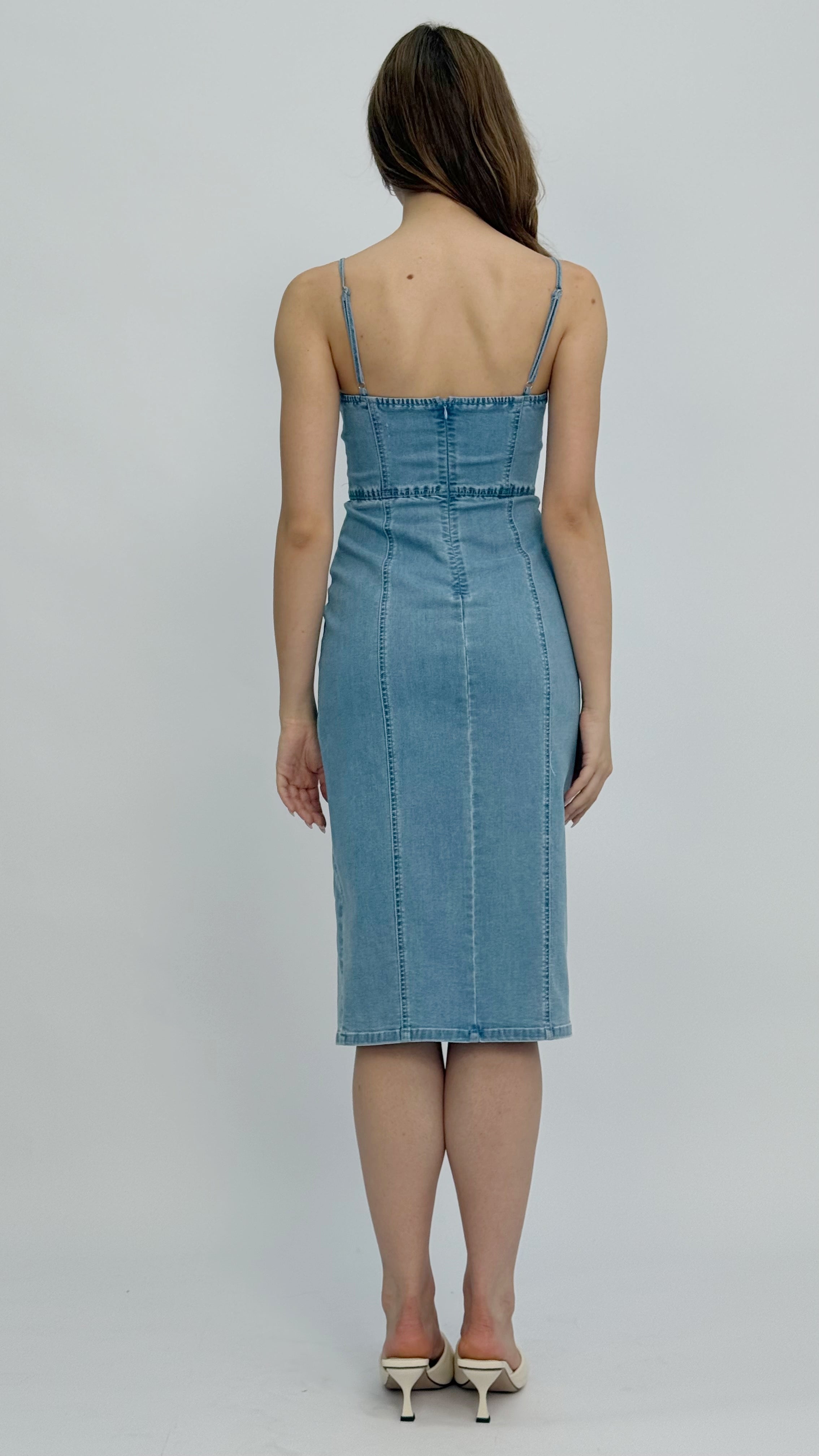 Karla Studded Denim Dress